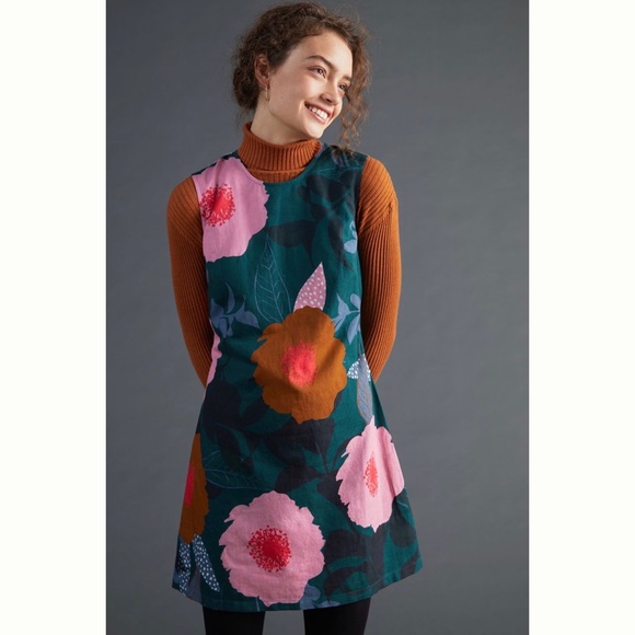 Anthropologie Dresses & Skirts - Anthropologie / Conditions Apply Shift Mini Green Floral Dress